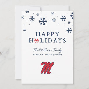 University of Mississippi Script M Julkort
