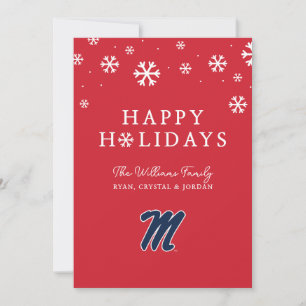 University of Mississippi Script M Julkort