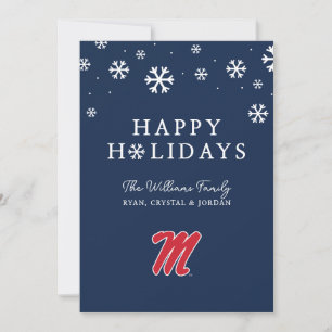 University of Mississippi Script M Julkort