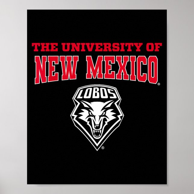 University Of New Mexico Unm Lobos Ncaa Unm&#   Poster (Framsidan)