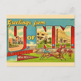 University of New Mexico Vintage vykort