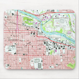 University of Oregon Eugene Antik Karta Musmatta