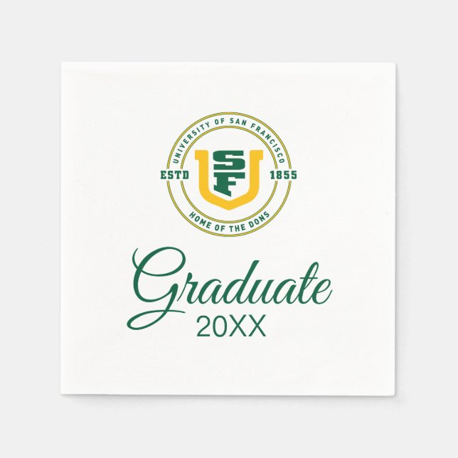 University of San Franciscos examensceremoni Pappersservett (Framsidan)
