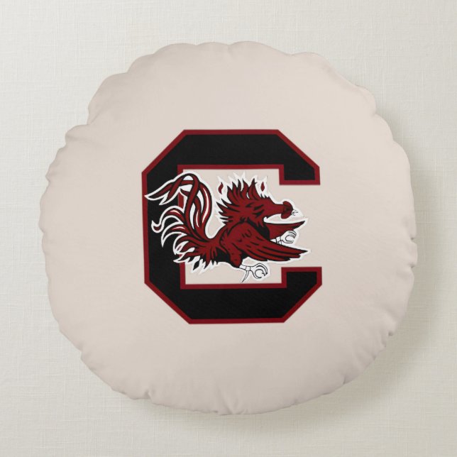 University of South Carolina Gamecocks Kudd Rund Kudde (Framsidan)