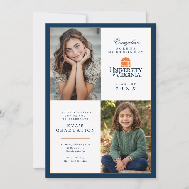 University of Virginia-examen Inbjudningar (Framsida)