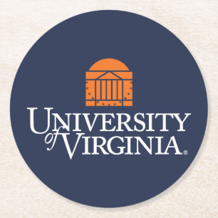 University of Virginia Underlägg Papper Rund