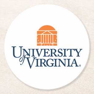 University of Virginia Underlägg Papper Rund