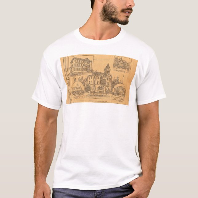 Universty av sydliga Kalifornien (1805C) Tee Shirt (Framsida)