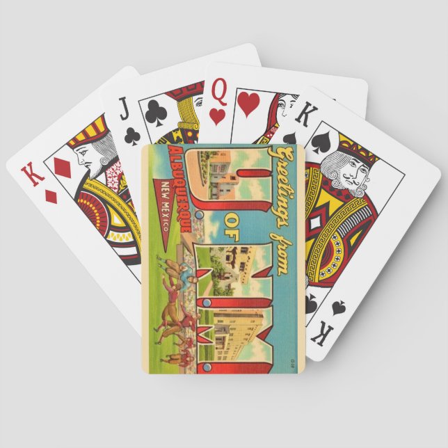 Universty of New Mexico Playing Cards Casinokort (Baksidan)