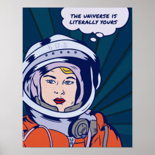 Universum är ditt inspirerande poster