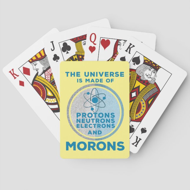 Universum är gjort av moroner casinokort (Baksidan)