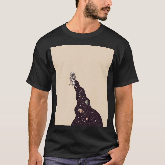 Universum är sammanvävt t shirt (Framsida)