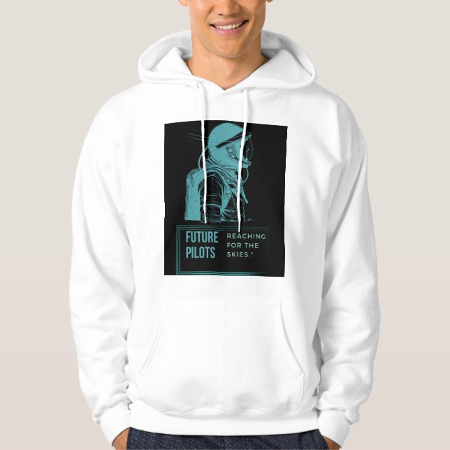 universum ASTRONAUTS FRAMTIDA PILOTER Hoodie (Framsida)