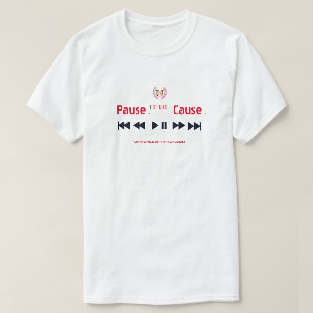 Universum av hip hoppausen för orsakasamlingen t shirt (Design framsida)