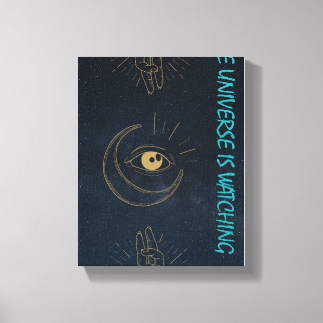 Universum Bevakar – Mystisk Design Canvastryck (Framsida)