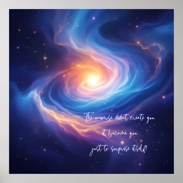 Universum blev en överraskning! poster (Framsidan)