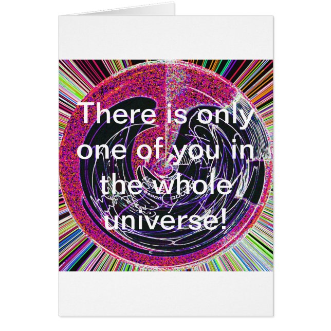 Universum Hälsningskort (Framsidan)