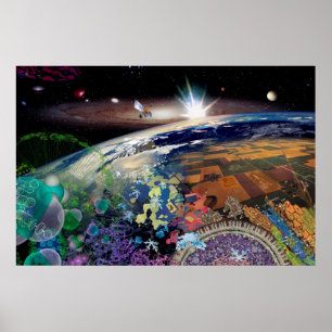 Universum på en snabbtitt poster