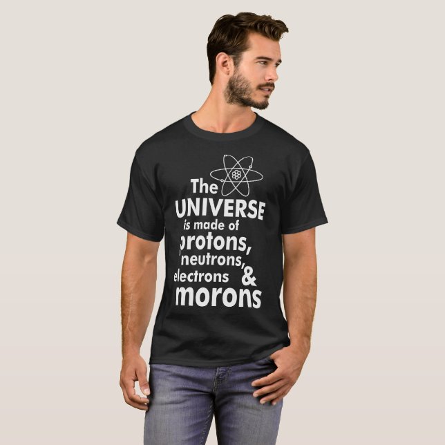 Universum som göras av idioter för t shirt (Hel framsida)