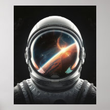 Universumets reflektion Astronaut hjälm
