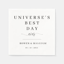Universums bästa dag i Bröllop Pappersservett