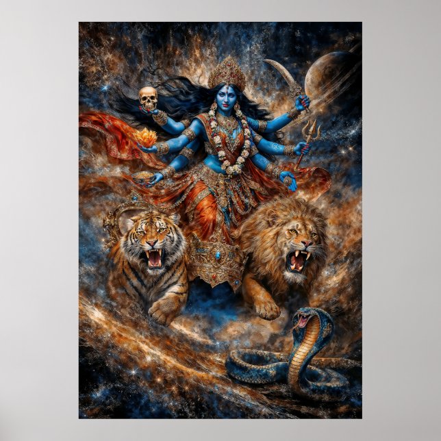 Universums krafter av Kali Gudinnan Poster (Framsidan)