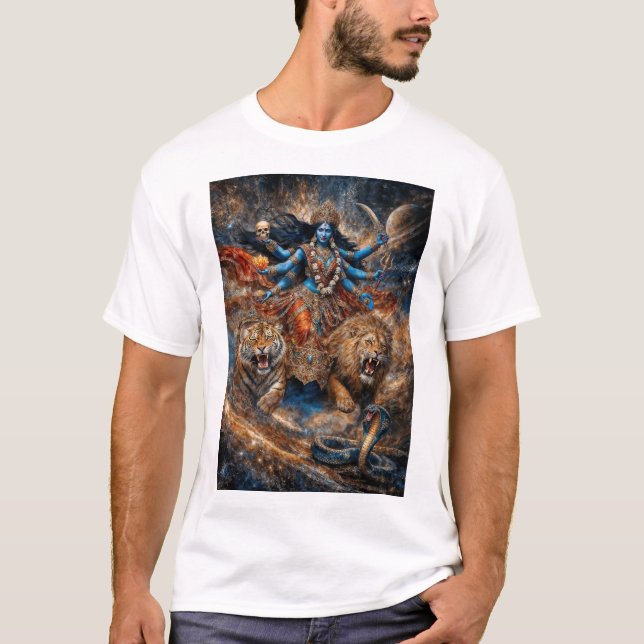 Universums krafter av Kali Gudinnan T Shirt (Framsida)