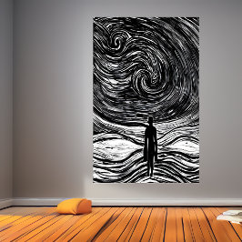 Universums mörker | AI Art Poster