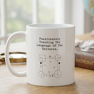 Universums språk Lidelsefull matematikundervisni Kaffemugg