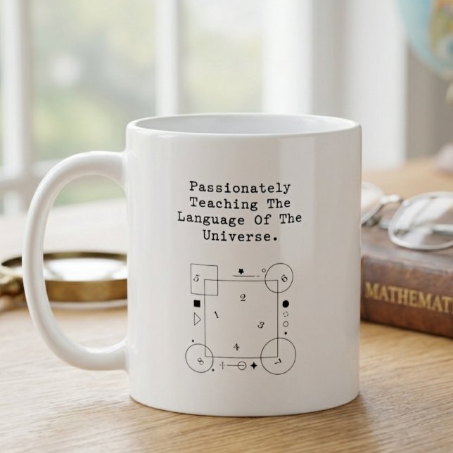 Universums språk | Lidelsefull matematikundervisni Kaffemugg (Skapare uppladdad)