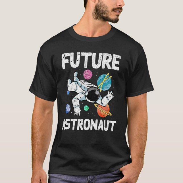 Uniververse Science Rymden Planets Kids Future A T Shirt (Framsida)