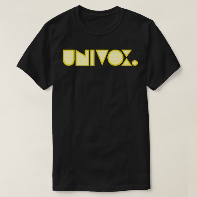 Univox Retro Guitar Bass Amp T Shirt (Design framsida)
