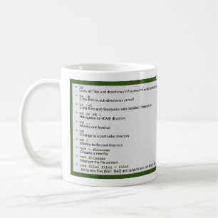 Unix Basic-kommandon Kaffemugg