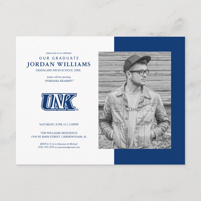 UNK Lopers-examen Meddelande Vykort (Framsida)