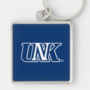 UNK Universiteten i Nebraska i Kearney Fyrkantig Silverfärgad Nyckelring