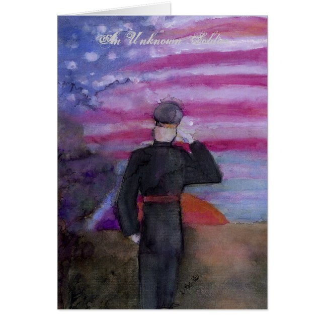 unknownsoldieri hälsningskort (Framsidan)