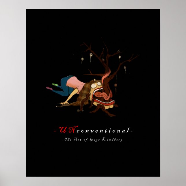 UNkonventionell: Poster med bärbar Julgran (Framsidan)