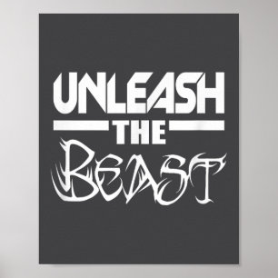 Unleahe C380 Träningsgym Fitness Motivation Poster