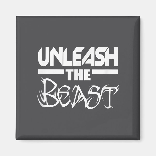 Unleahe C380 Workout Gym Fitness Motivation  Magnet (Framsidan)