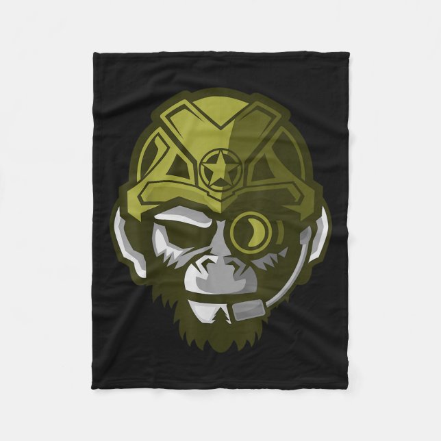 Unleahe Gorilla Body Building Motivation Gym Gift  Fleecefilt (Framsidan)