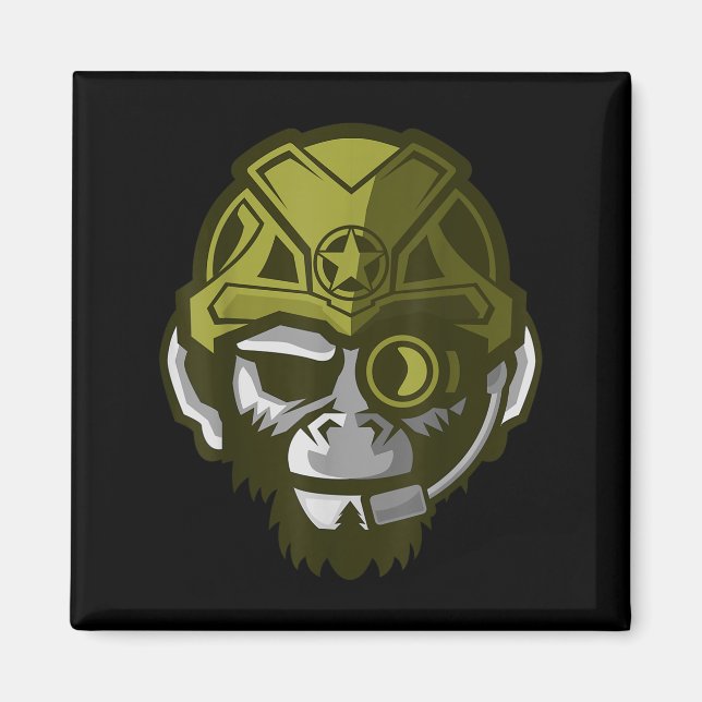 Unleahe Gorilla Body Building Motivation Gym Gift  Magnet (Framsidan)