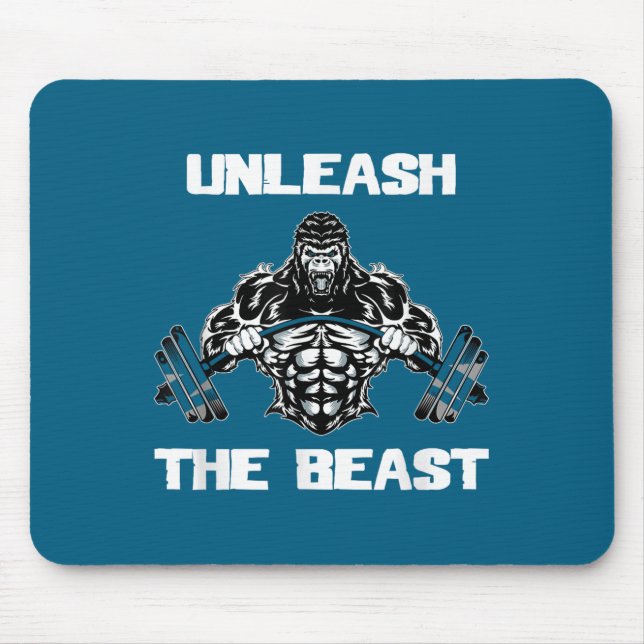 Unleahe Gorilla Bodybuilding Motivational Gift  Musmatta (Framsidan)