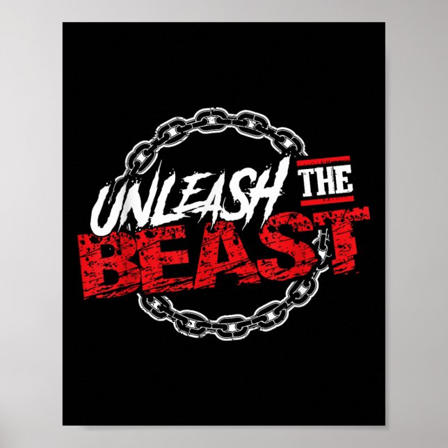 Unleahe _ Gym Mode Fitness Motivation Wer  Poster (Framsidan)