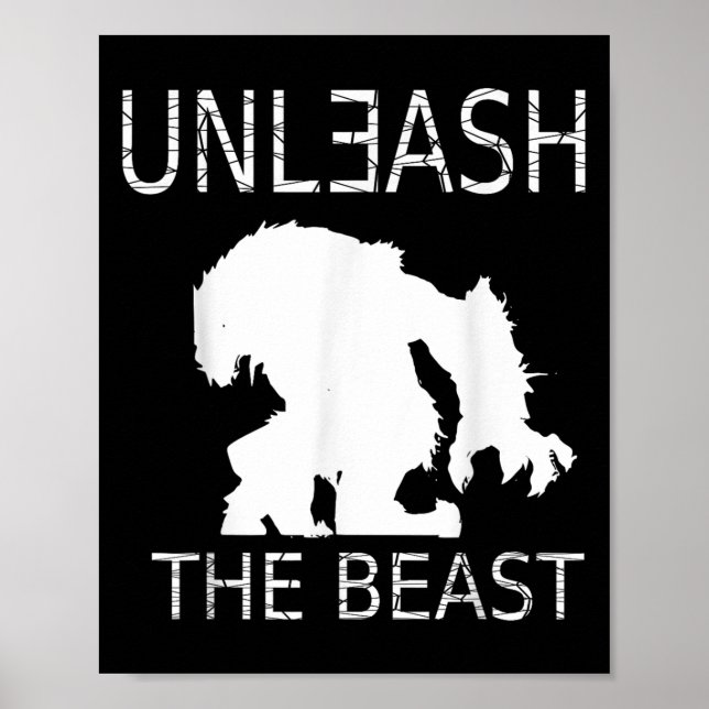 Unleahe Workout Motivation Gym Graphic  Poster (Framsidan)