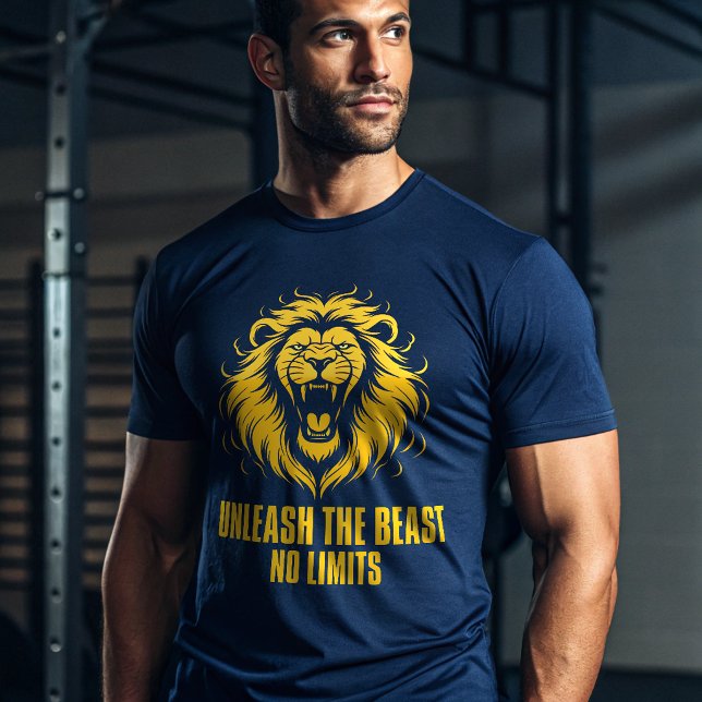 Unleash The Beast Lion Gym T-Shirt – Savage Alpha  (Skapare uppladdad)