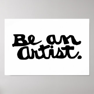 Unleash Your Inner Artist – Bold Calligraphy Print Poster