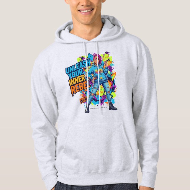 Unleash Your Inner Rebel - Hoodie -  (Framsida)