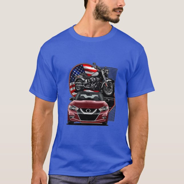 "Unleash Your Spirit - Motorcycle & Car Design (Ve T Shirt (Framsida)