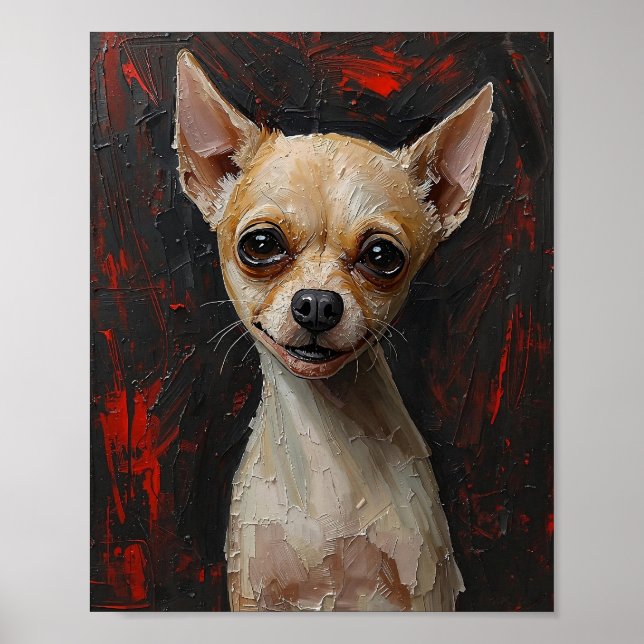 Unleashed Soul: Modern Expressionist Dog Art  Poster (Framsidan)