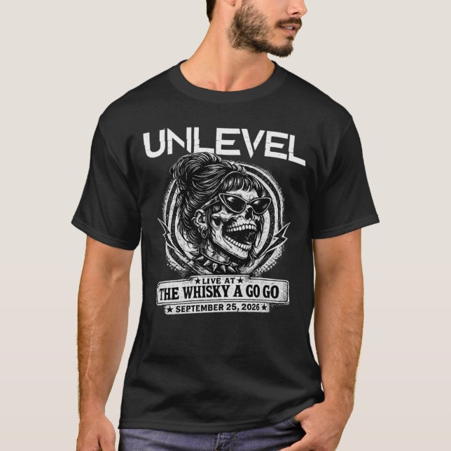 UNLEVEL live på WHISKY (Kyckling) T Shirt (Framsida)